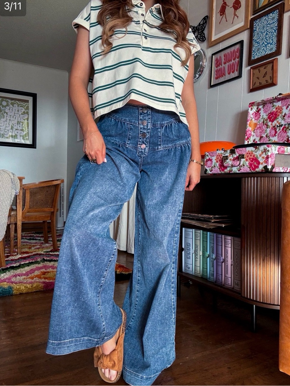 Wide-Leg Women’s Jeans - Blue